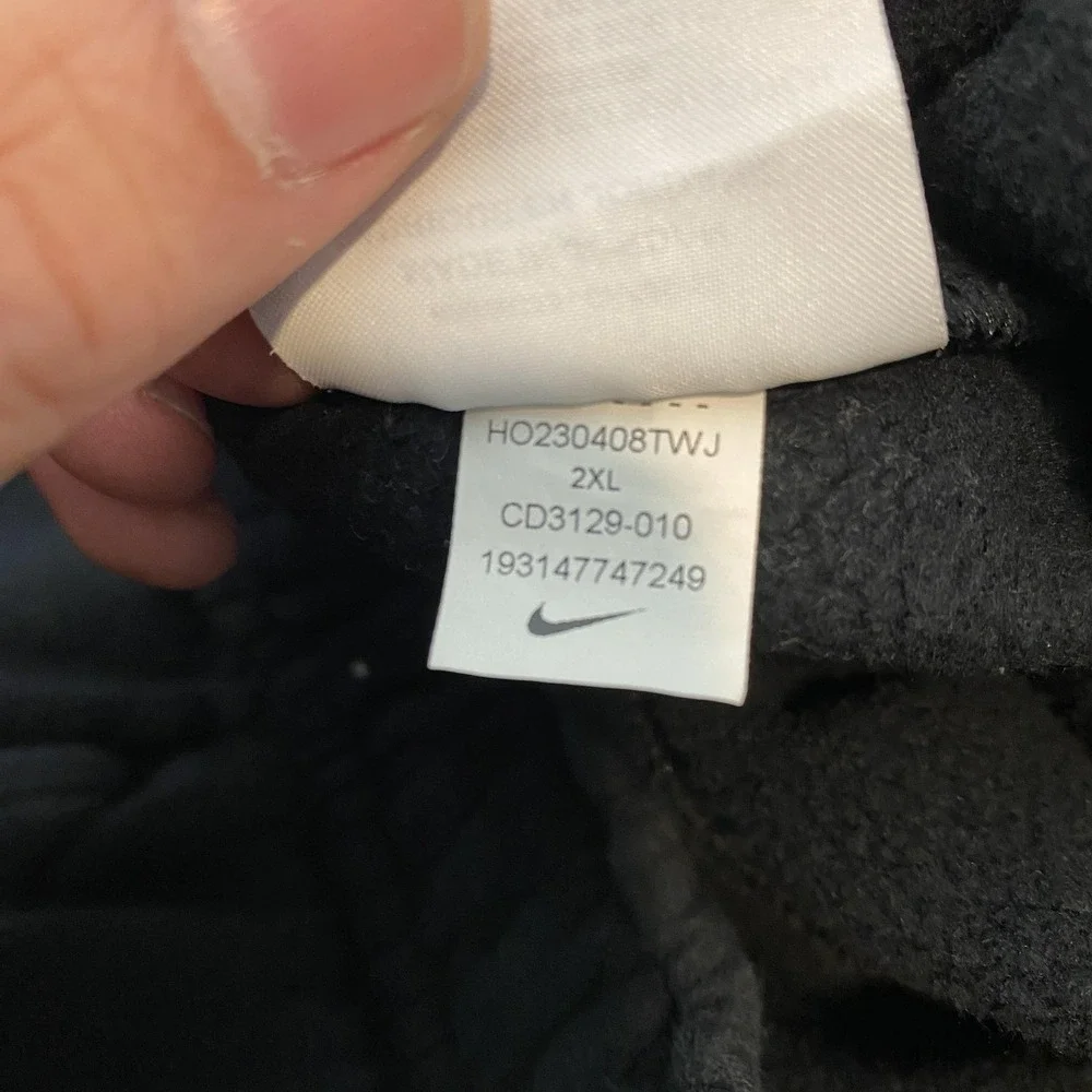 Nike Sweatpants Mens 2XL Black Fleece Cargo Joggers Elastic Waist CD3129-010